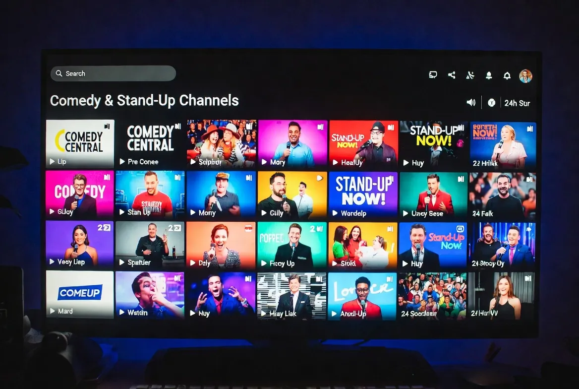 Best comedy and stand-up channels streaming 24/7 on IPTV