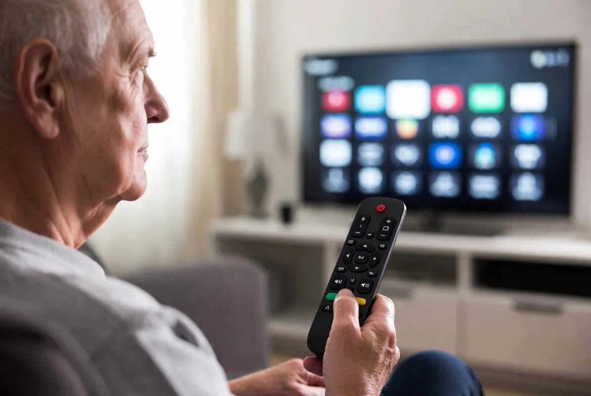 Best IPTV for elderly parents — simple remote and big fonts