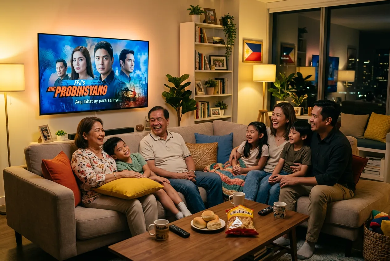 Filipino family abroad watching ABS-CBN teleserye via IPTV