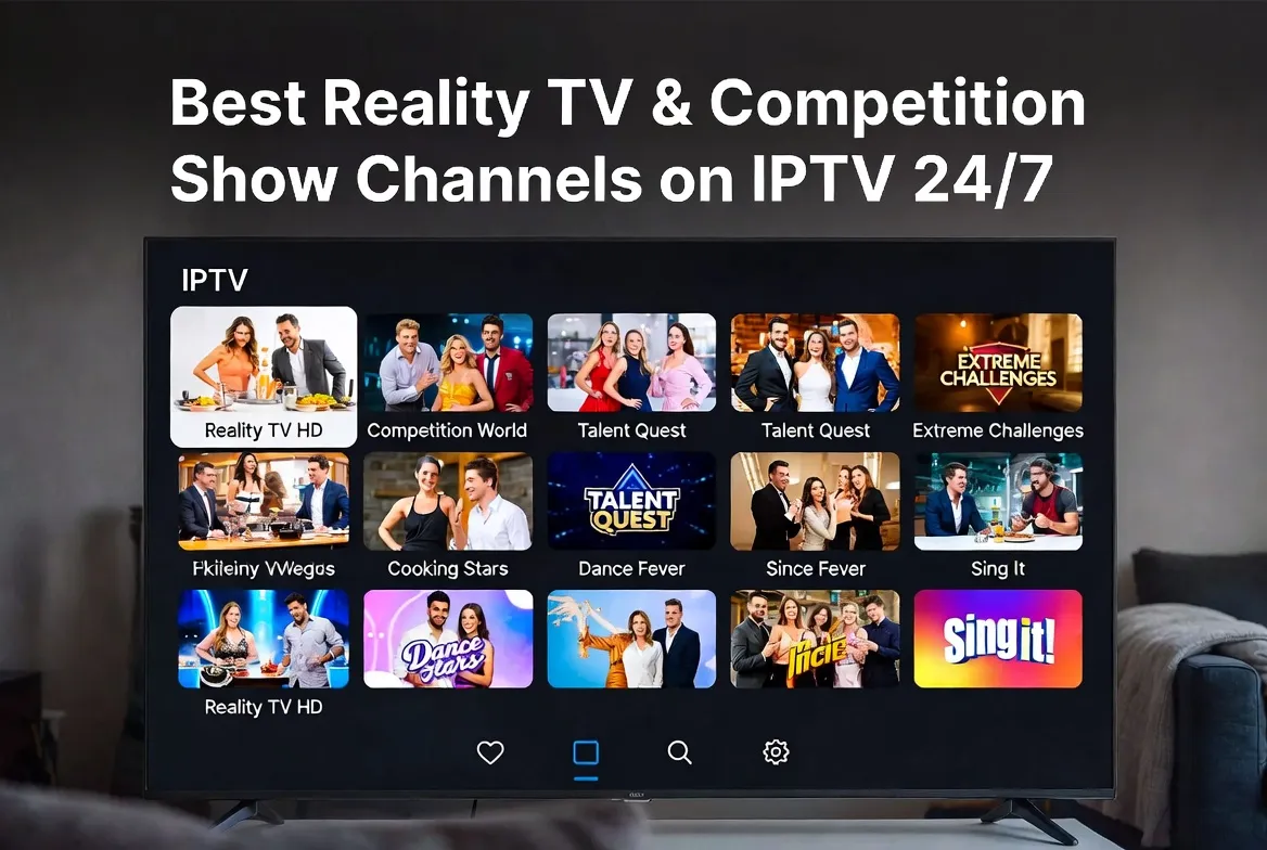 Best reality TV and competition show channels available 24/7 on IPTV