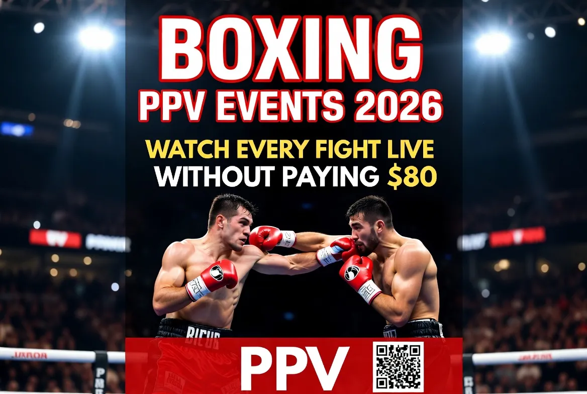 Boxing PPV 2026 — watch every fight live with IPTV without paying $80