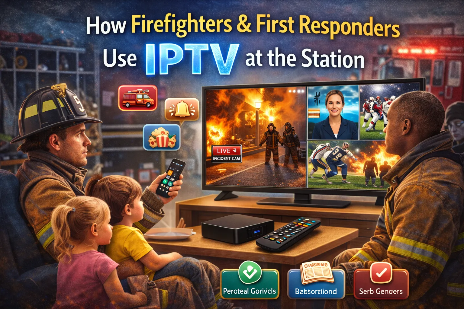 How firefighters and first responders use IPTV at the station