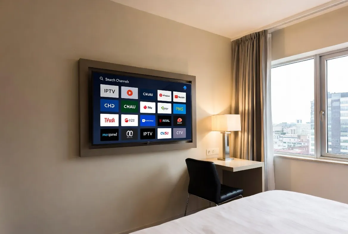 Hotel room IPTV system replacing cable to save 60% on TV costs
