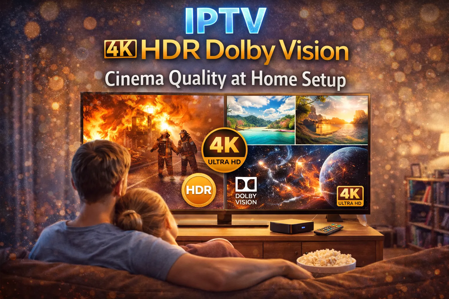IPTV 4K HDR Dolby Vision — cinema quality at home setup