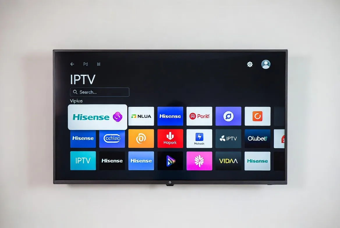 IPTV setup on Hisense VIDAA TV — app store guide