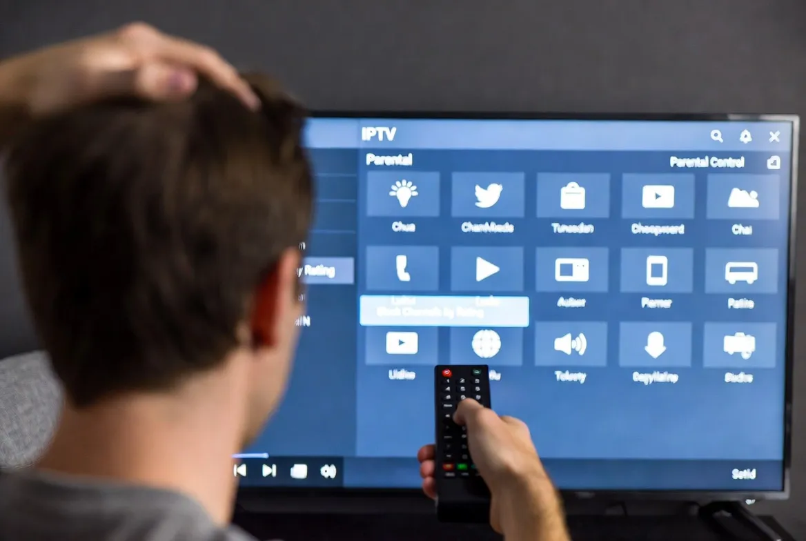 Parental controls and channel locks on an IPTV interface