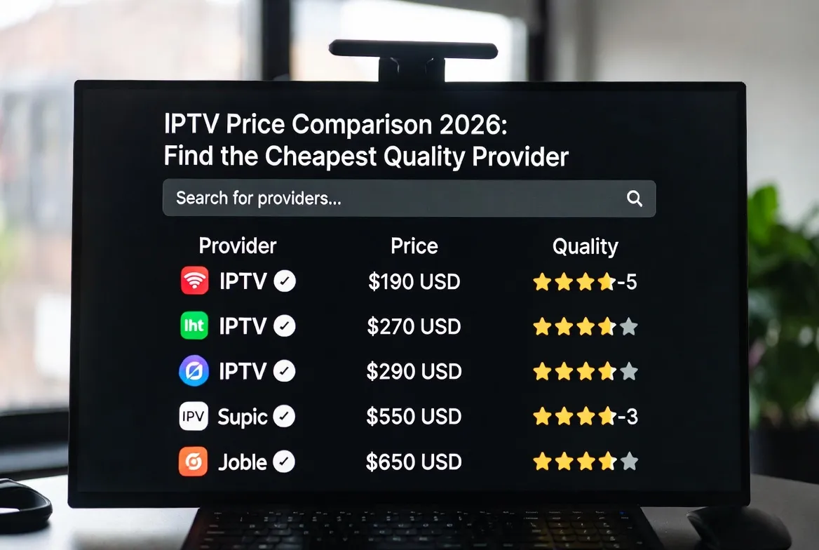 IPTV price comparison 2026 — find the cheapest quality provider