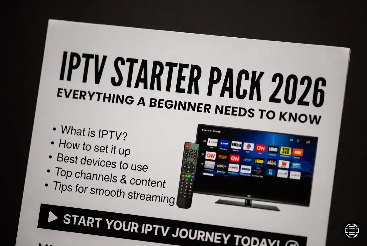 IPTV Starter Pack 2026 — beginner guide cover