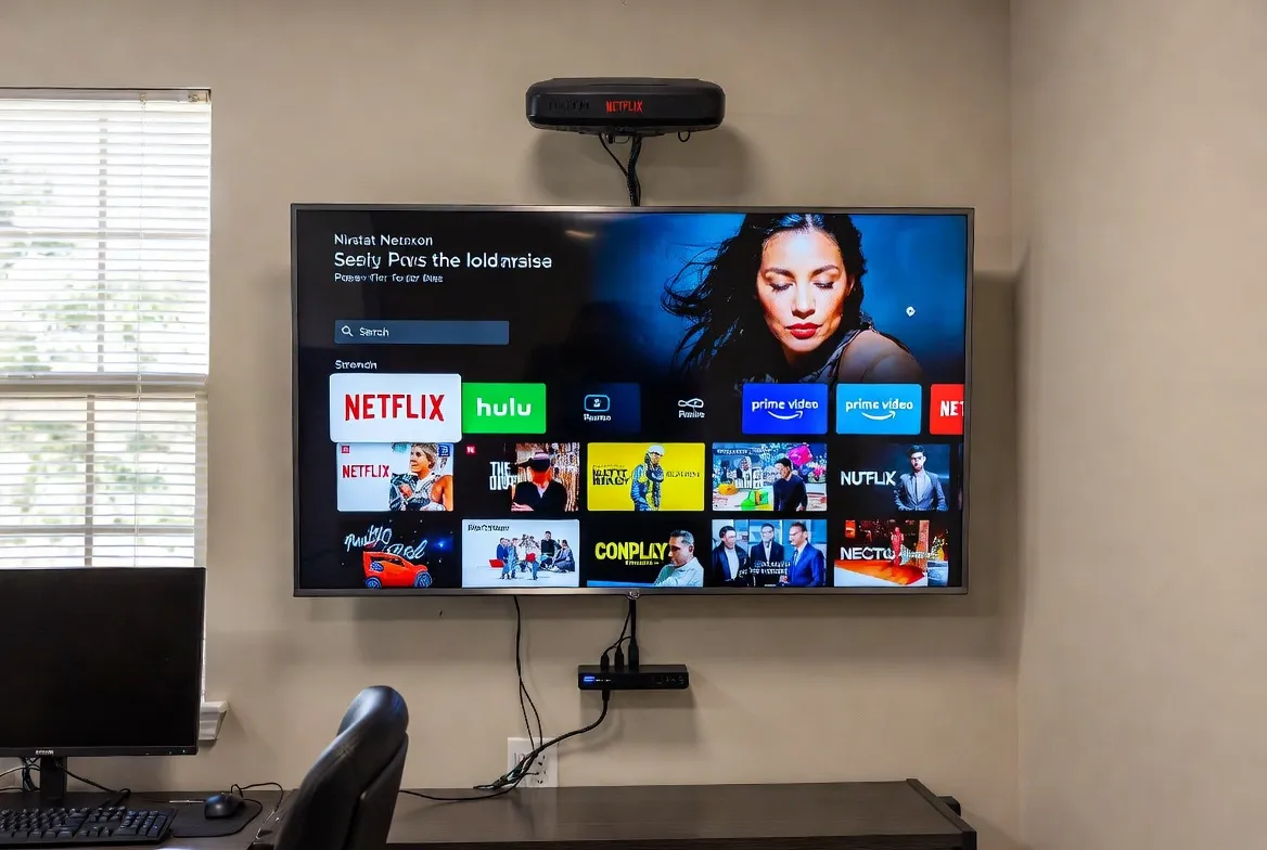 IPTV for trucking companies — in-cab fleet entertainment system on a large screen