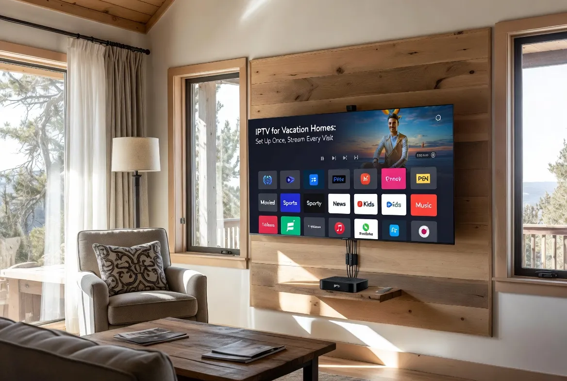 IPTV setup in a vacation home cabin — stream every visit without recurring cable