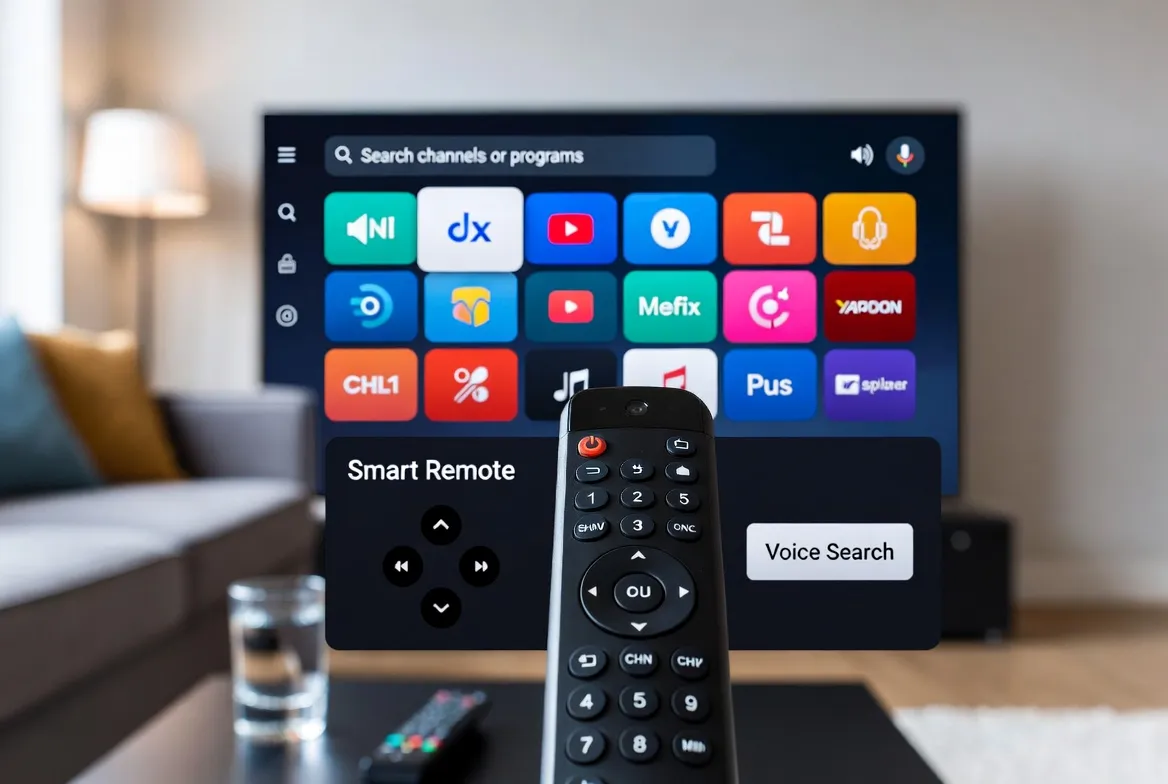 IPTV voice search and smart remote — hands-free channel switching