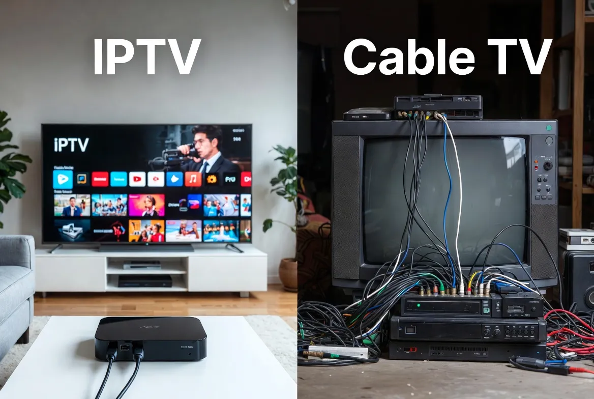 IPTV vs cable side by side comparison of 15 features cable cannot match