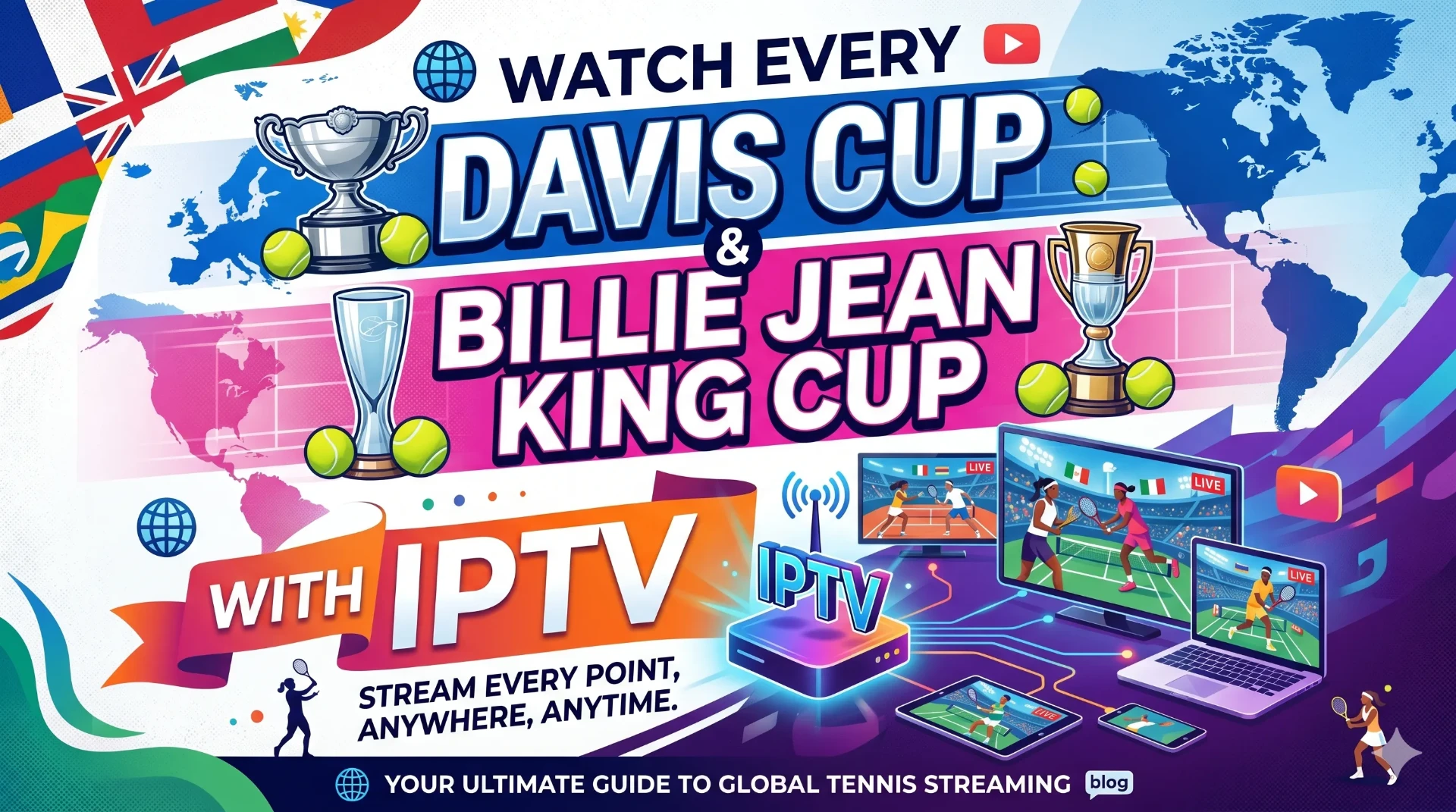 Watch Davis Cup and Billie Jean King Cup tennis live with IPTV