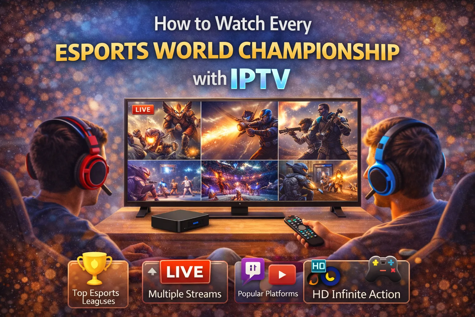 How to watch every esports World Championship with IPTV