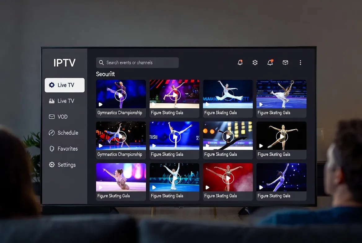 Watch gymnastics and figure skating live on IPTV