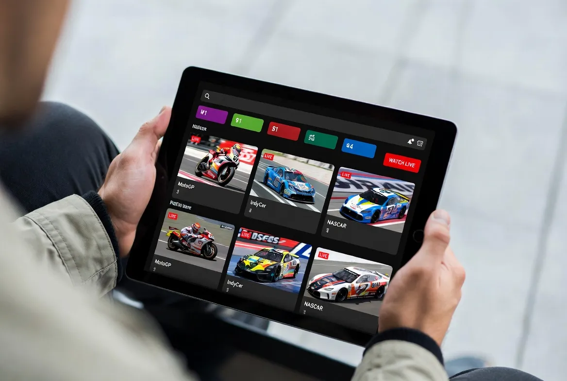 Watch MotoGP, IndyCar & NASCAR live on tablet with IPTV