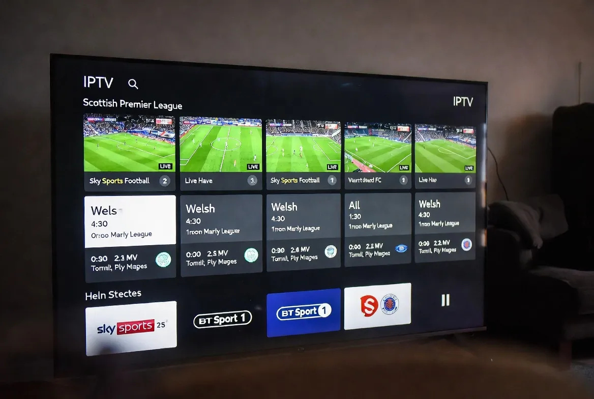 Watch every Scottish Premier League and Welsh football match via IPTV on Sky Sports and BT Sport