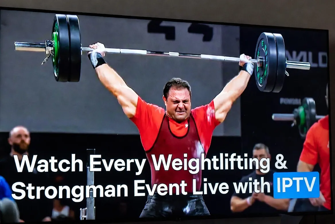 Watch every weightlifting and strongman event live with IPTV
